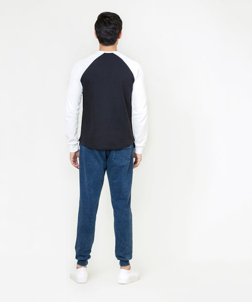 Men's Raglan Waffle Knit Shirt